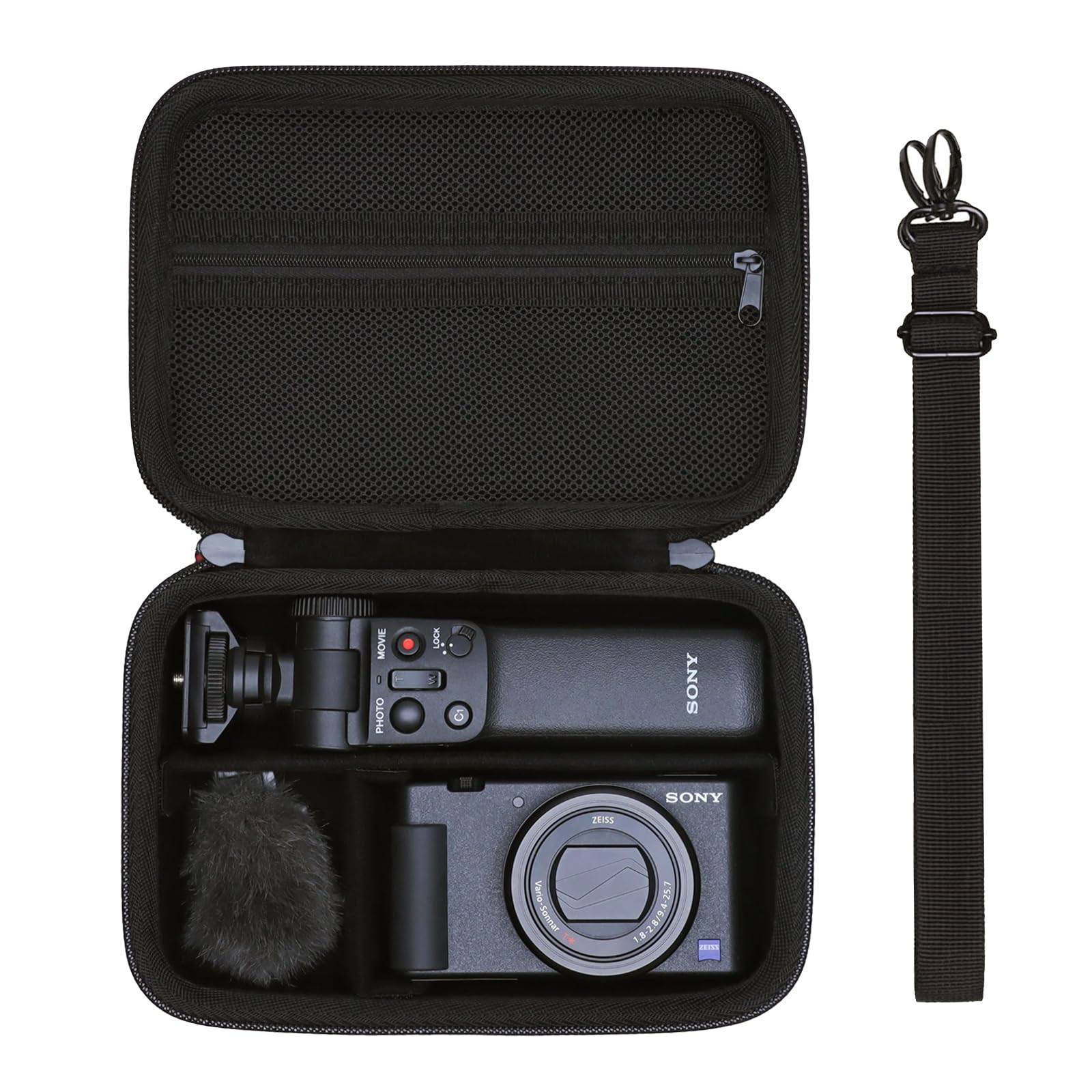 XANAD Hard Case for Sony RX100 VII VI V IV III/Sony ZV-1F/ZV-1 Camera,Black