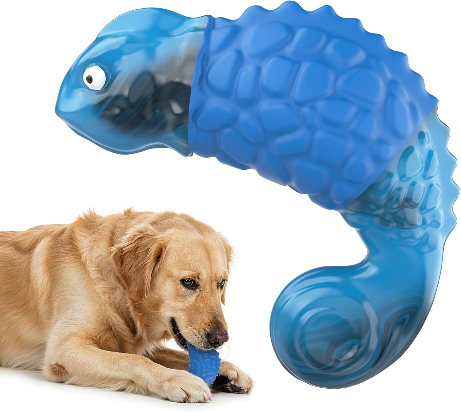 Pewkim Chamäleon Hundespielzeug, unzerstörbares Hundespielzeug, unzerbrechliches Kauspielzeug für Hunde mit Naturkautschuk, Nylonmaterial für kleine, mittelgroße, blaue Hundespielzeuge Pewkim Chamäleon Hundespielzeug, unzerstörbares Hundespielzeug, unzerbrechliches Kauspielzeug für Hunde mit Naturkautschuk, Nylonmaterial für kleine, mittelgroße, blaue Hundespielzeuge