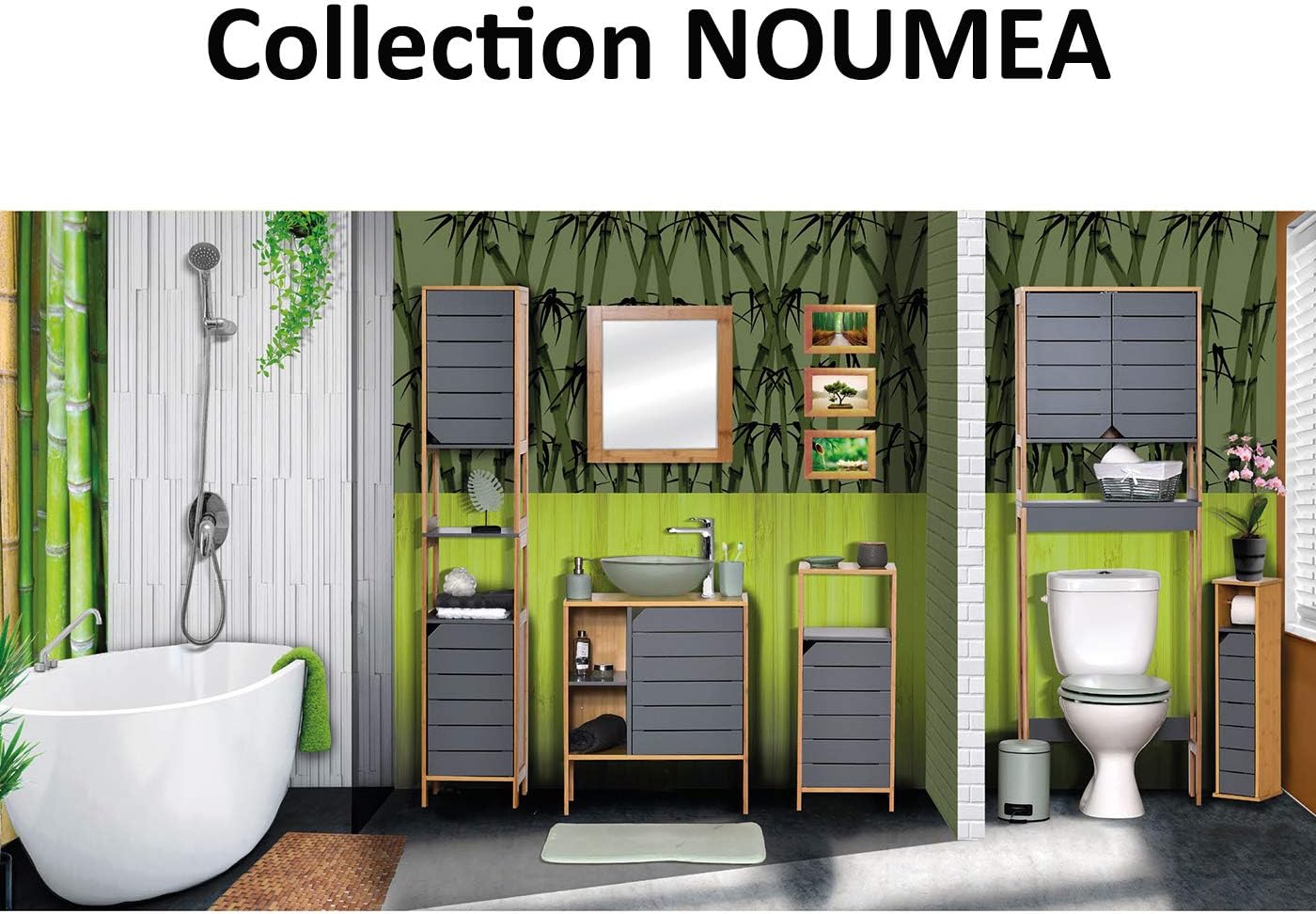Flash Deals - 60% OFF Non Pedestal Under Sink Storage Vanity Cabinet Bath Brown Gray Noumea Buy 1 get 1 Non Pedestal Under Sink Storage Vanity Cabinet Bath Brown Gray Noumea
