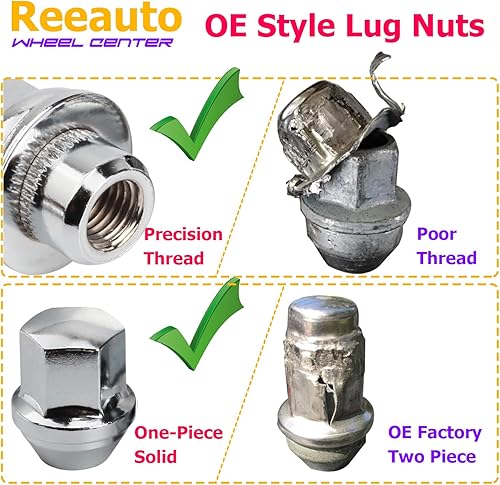 Miniatura 5 de Tuercas de repuesto de 0.551 x 0.059 in para Wrangler Gladiator Grand Cherokee, 20 tuercas hexagonales de 7/8 de 1.8 pulgadas, estilo de fábrica,