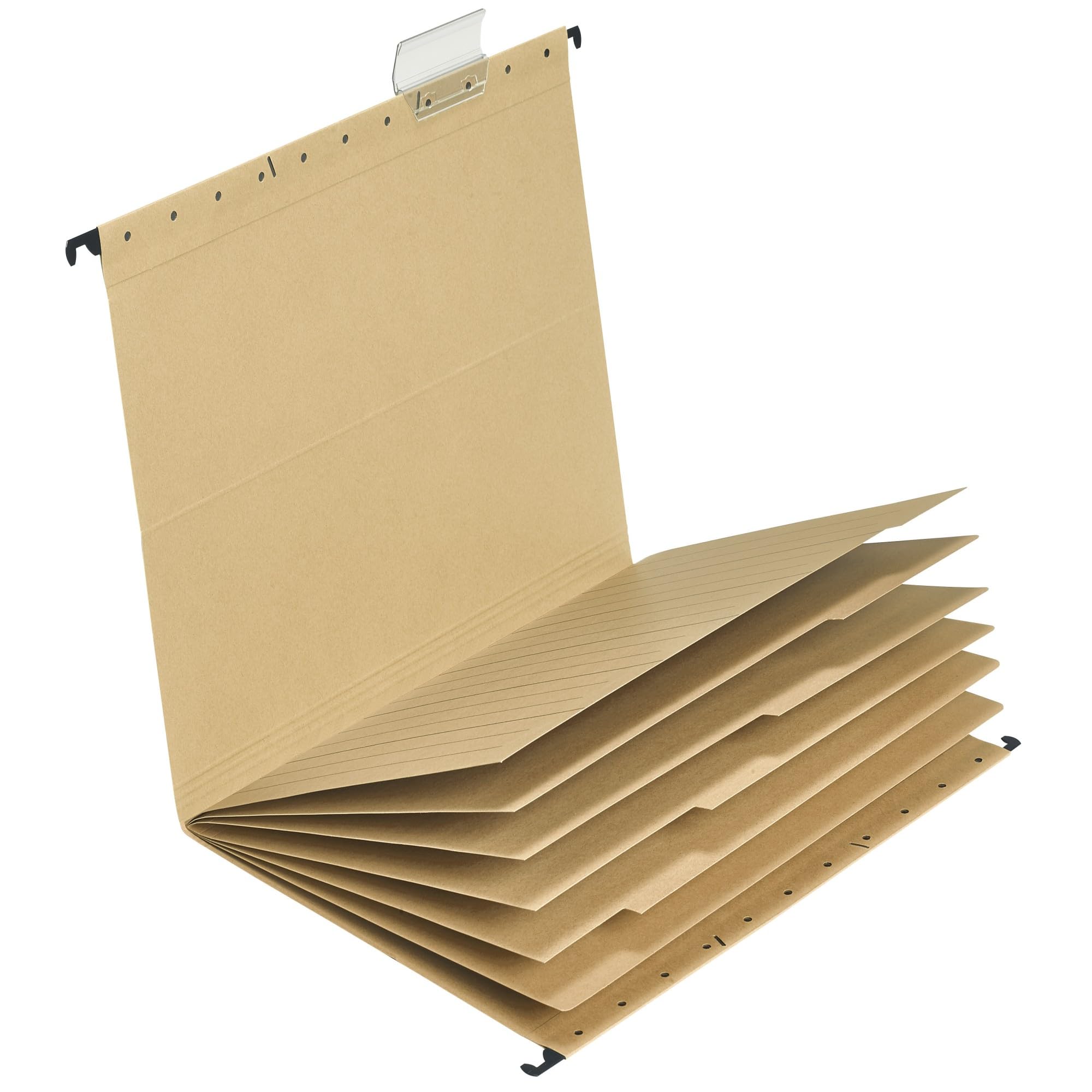 Original Falken 20er Pack Projektmappe und Personalmappe UniReg. Made in Germany. Aus Recycling-Karton für DIN A4 seitlich offen braun Blauer Engel Personalakte Personalhefter