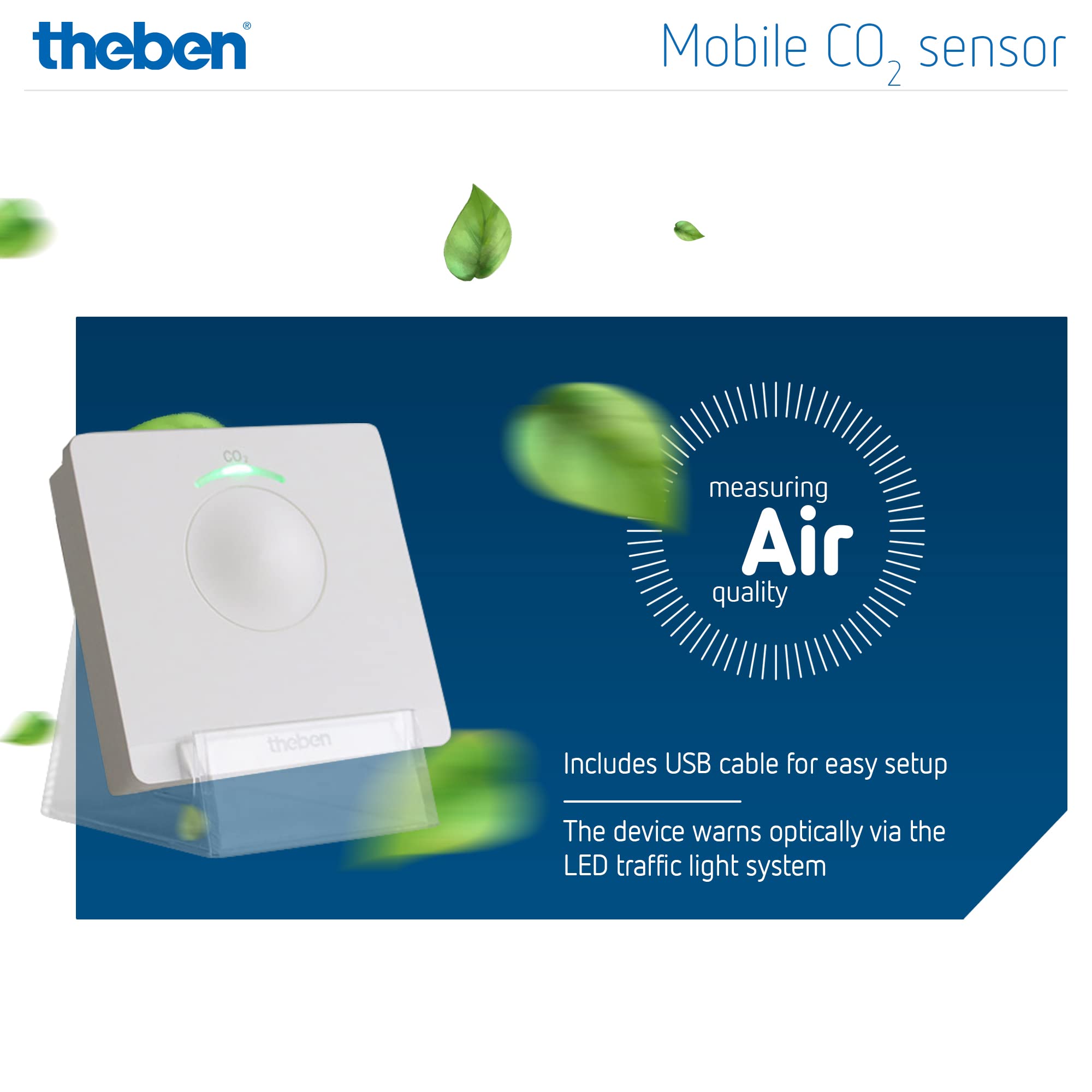 Theben AMUN 716 CO2 Sensor Luftgütemonitor CO2 Melder