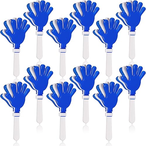 Poen 12 piezas de plástico para hacer ruido, regalos de fiesta de 7.5 pulgadas, juguetes de plástico para eventos deportivos, alegrías, baile,