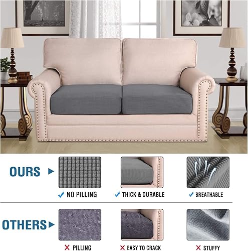 Vista 233 de Fundas de sofá modular, funda de cojín para sofá en forma de L, funda de cojín para sofá biplaza y ambos sofás seccionales izquierdo/derecho, Azul