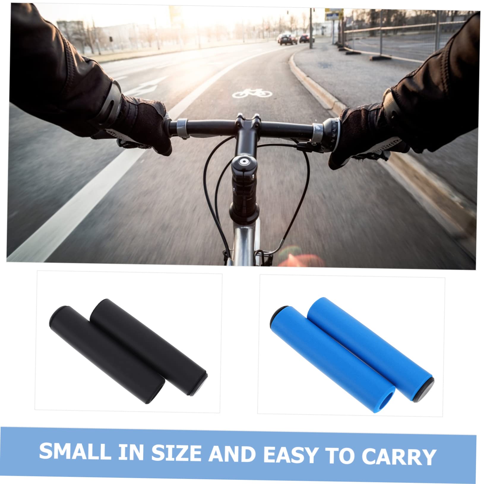 2 Pcs Poignées De Moto Antidérapantes Et Anti-Vibrations En Mousse