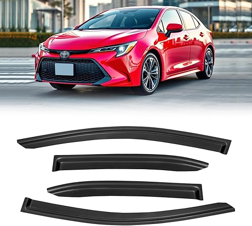 Miniatura 59 de Viseras de ventana para Toyota Camry 2007-2011, protectores de lluvia, deflector de ventilación, sombra humo oscuro 07 2008 2009 2010 11, con cinta