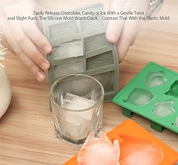 Star War Shaped Mold,Set of 8 Silicone Flexible Molds for Star Wars Lovers Robots Birthday Cake Decoration Candy Molds Chocolate Molds Soap Molds Baking Molds Jello Molds (8pcs Set)