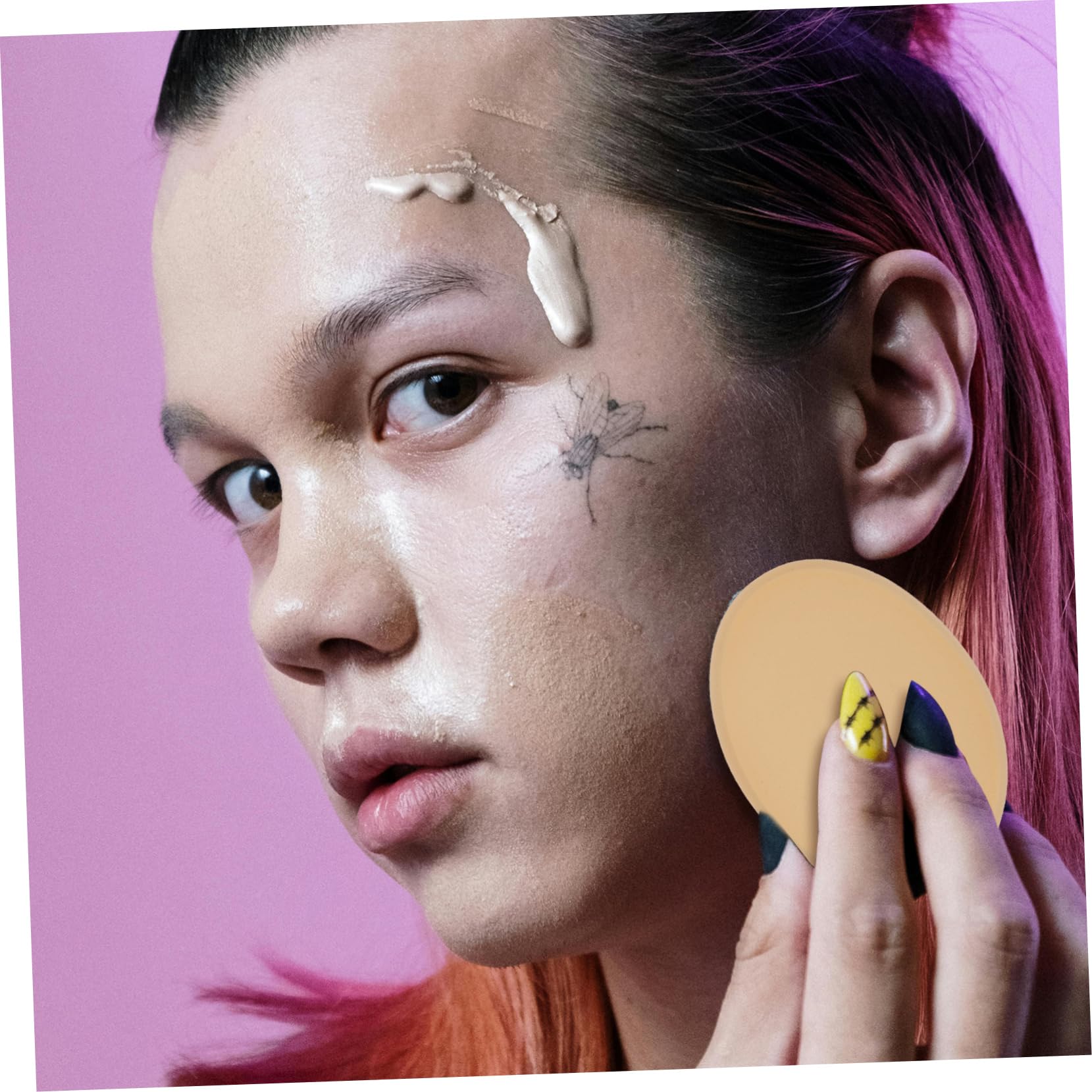 PartyKindom 3pcs Makeup Cream Puff Oval Sponge Beauty Pad Super Soft Foundation Makeup Sponges for Girls