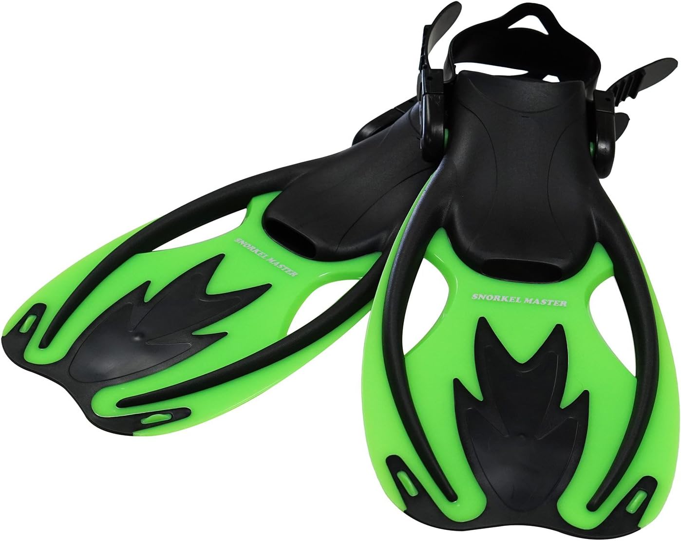 Kids Swimming Snorkeling Fins – Adjustable Swim Flippers, Lightweight Open Heel Design for Pool & Beach – Perfect Kids Fins for Swimming & Snorkeling Training