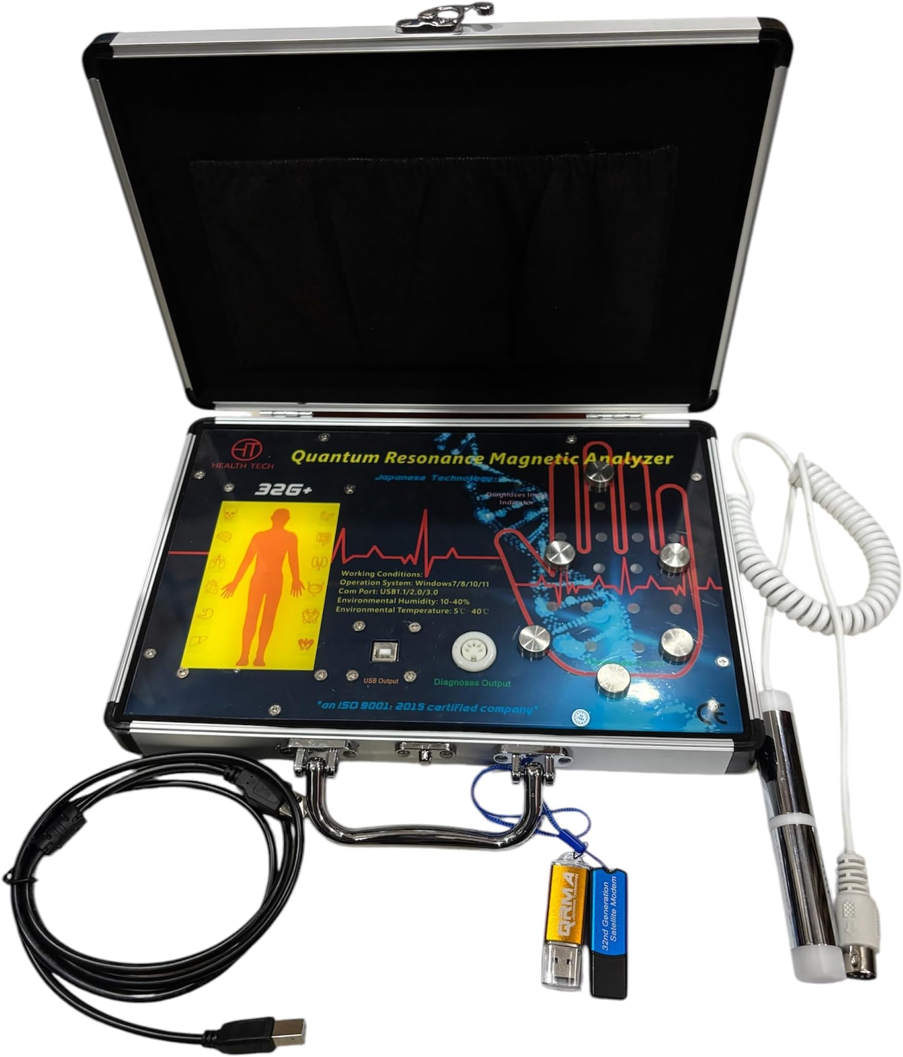 32G+ Quantum Resonance Magnetic Body Analyzer Machine 2 in 1 and 51Test Report Technology 60s of Human Full Body Check up Machine Japanese 32th...