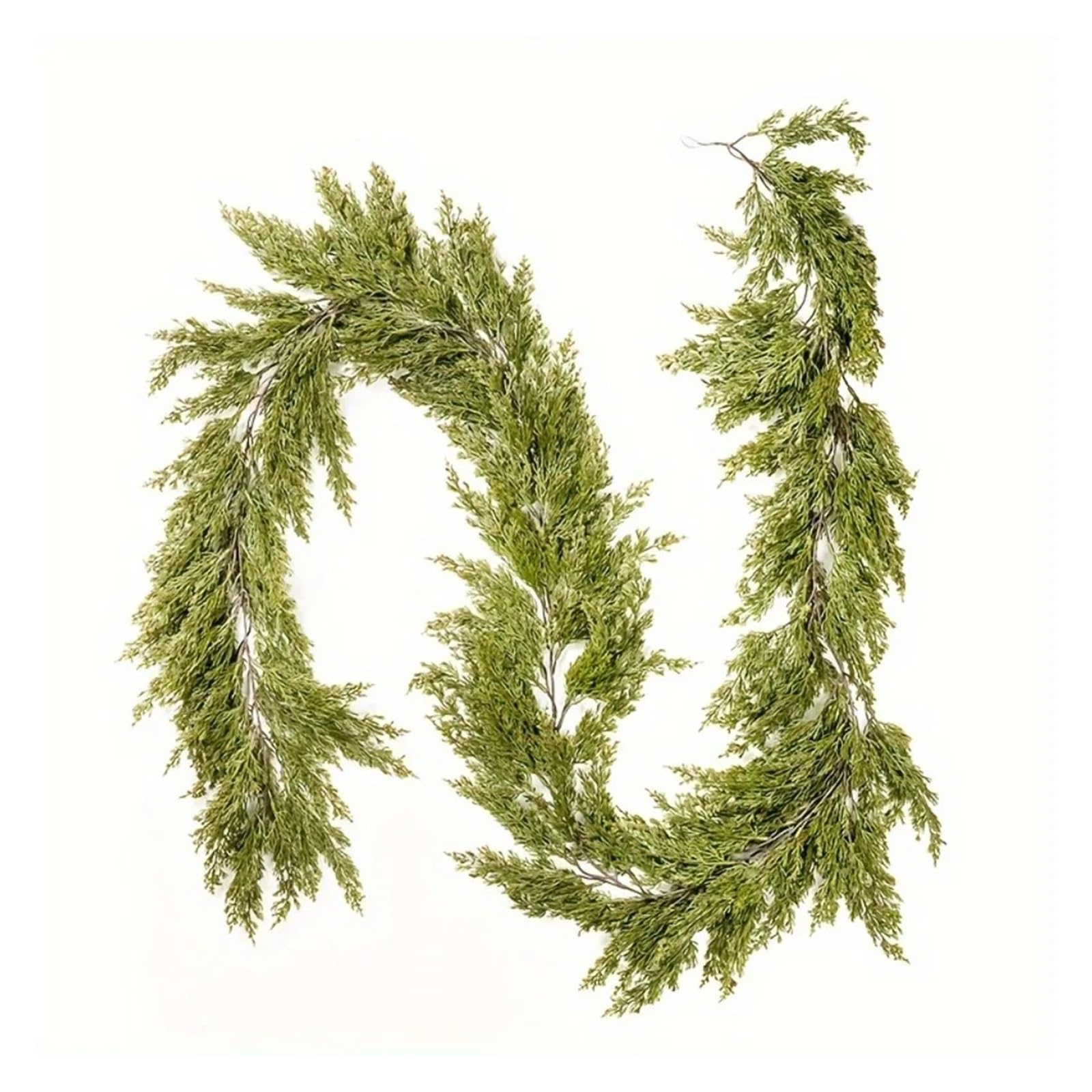 Guirlande de Sapin de Noël, Guirlande de Noël LED 1,8 à 2,7 m, Sapin, cèdre et cyprès artificiels, décoration intérieure for Les fêtes(270CM)