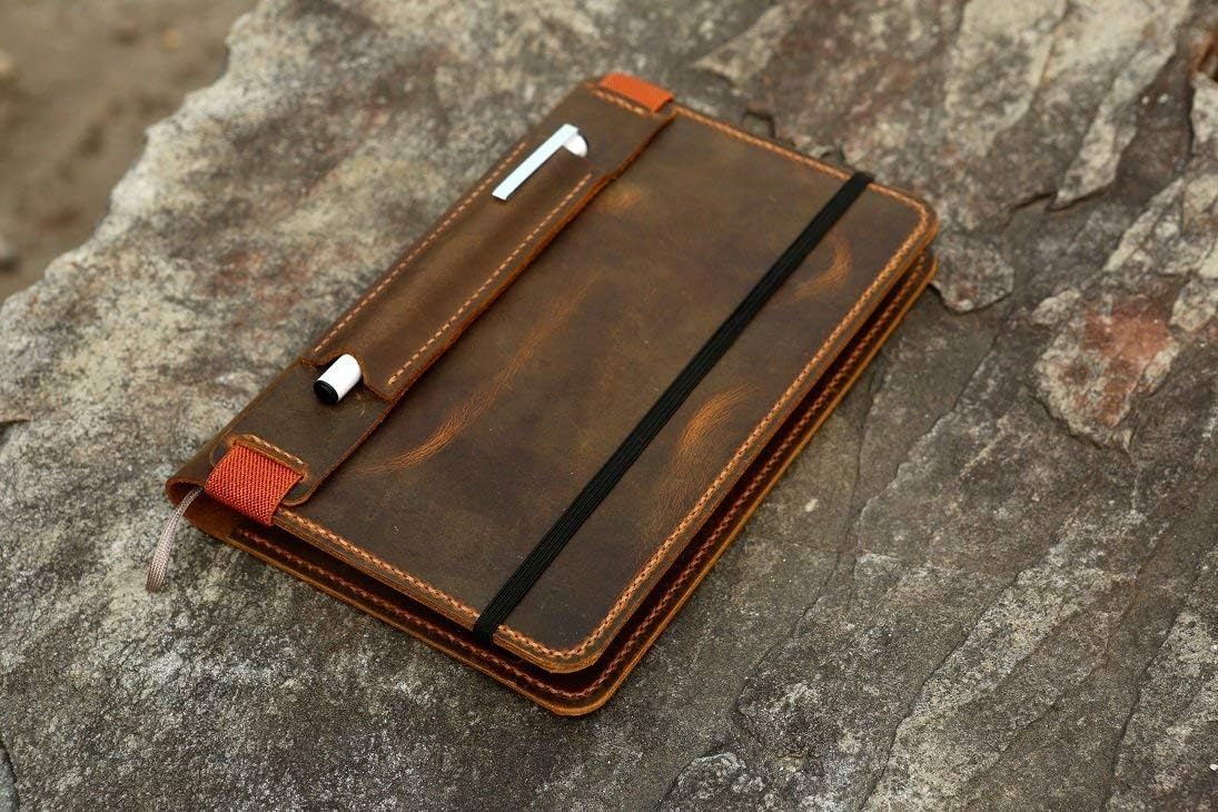 Personalized Leather cover for Leuchtturm 1917 Medium A5 Notebook/Minimalist leather journal cover for Leuchtturm1917 JOTTBOOK A5 - LA505S