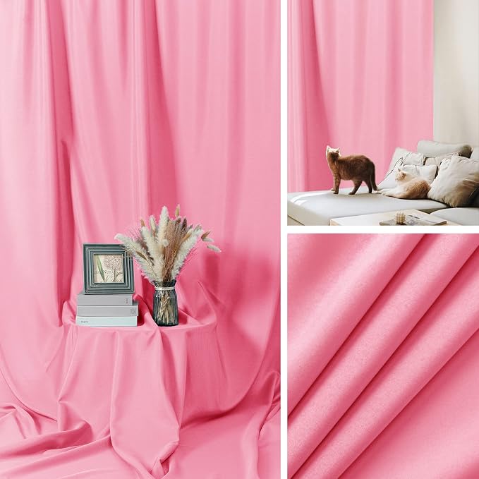 Pantalla rosa para fotografía 8x10 pies, poliéster miniatura 3