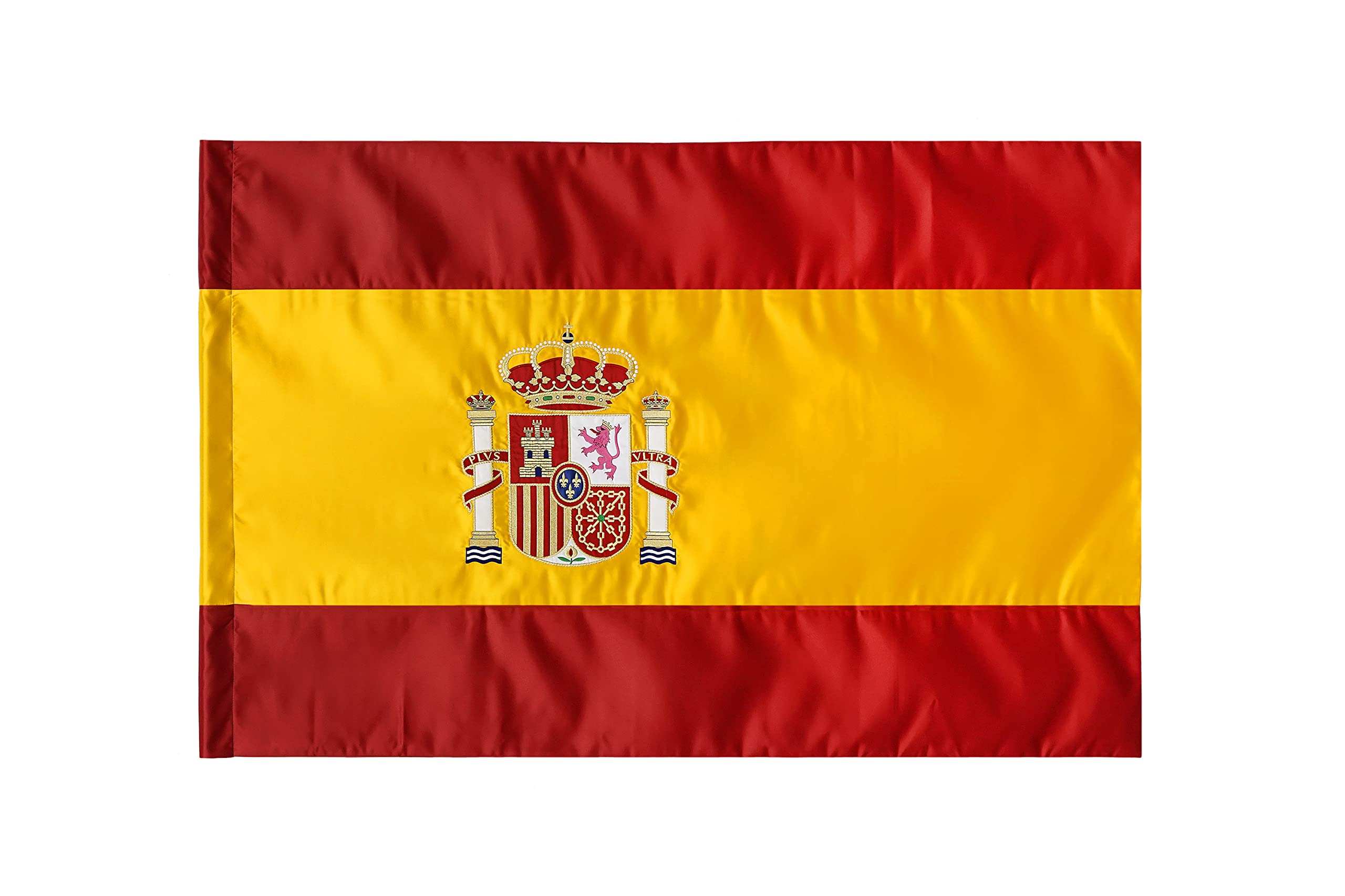Bandera de España para Interior - 150 X 100 cm escudo bordado
