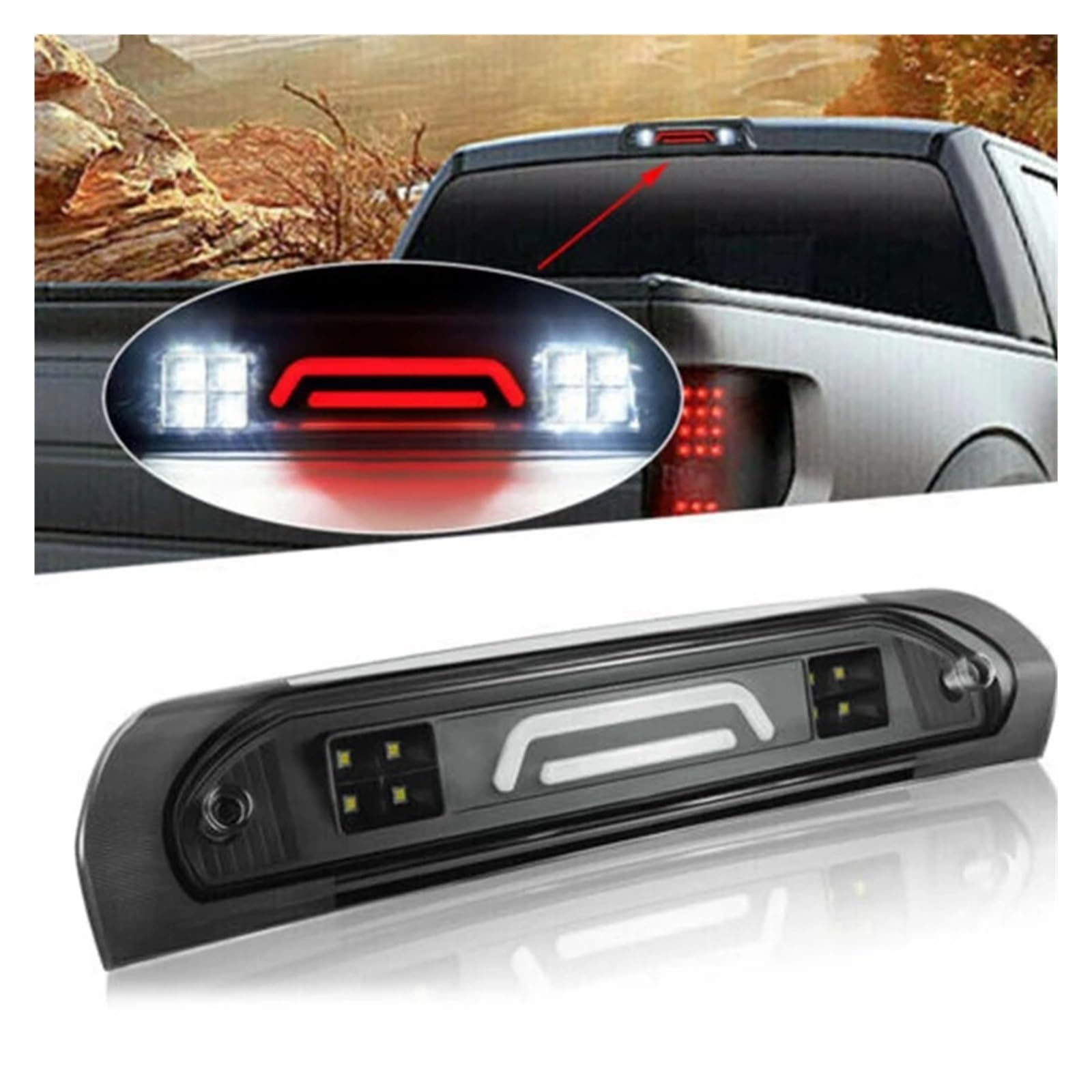 Lumière D'arrêt Haut Feu Arrière De Voiture LED Troisième Feu De Stop Feu Arrière pour Dodge pour Ram 1500 2500 3500 2009 2008 2007 2006 2005 2004 2003 2002 Troisième Feu Stop Auto