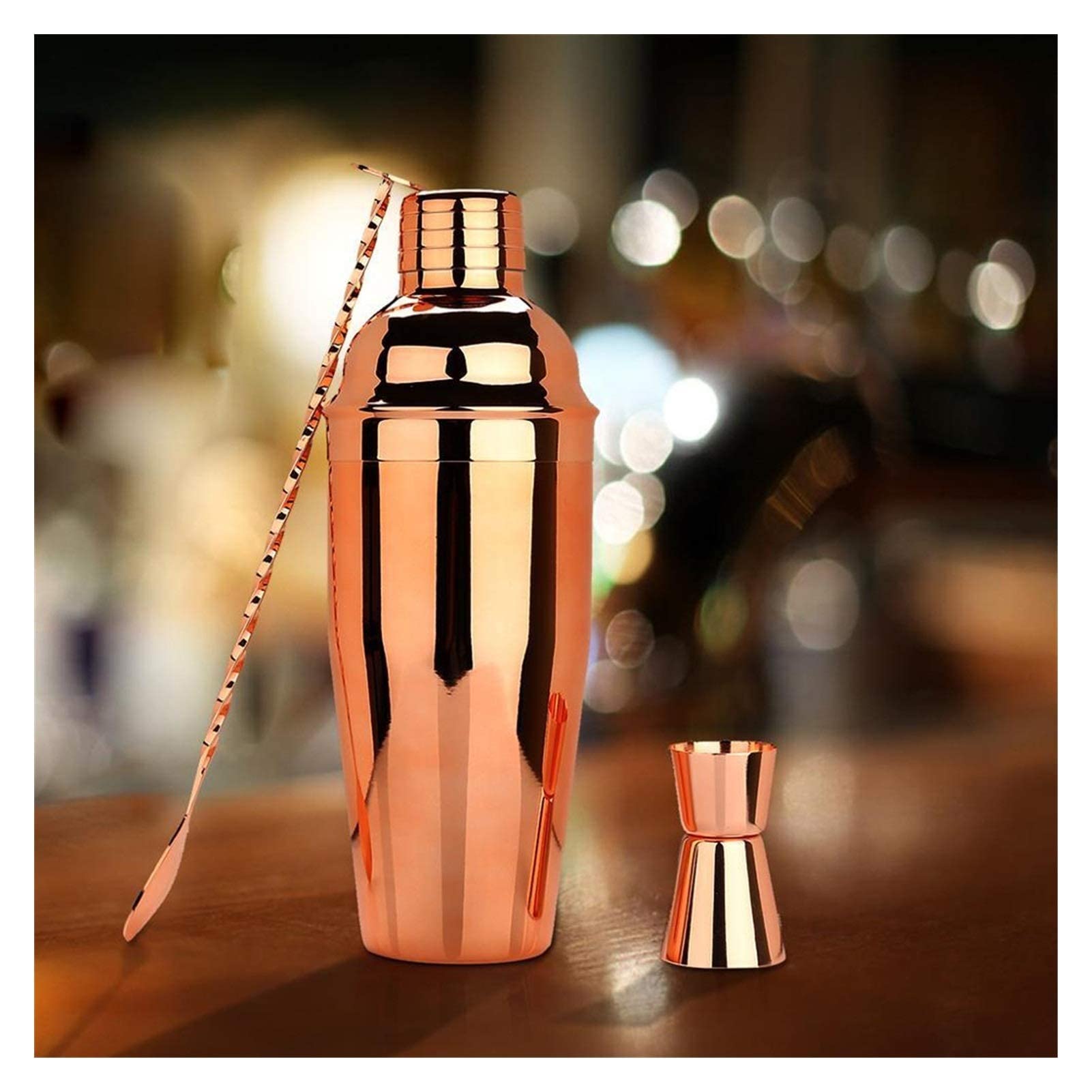 Set per la preparazione di shaker per cocktail, kit da barista da 16 pezzi per miscelatore di vino Martini, strumento per bar in acciaio inossidabile, accessori per feste da casa per bevande Set