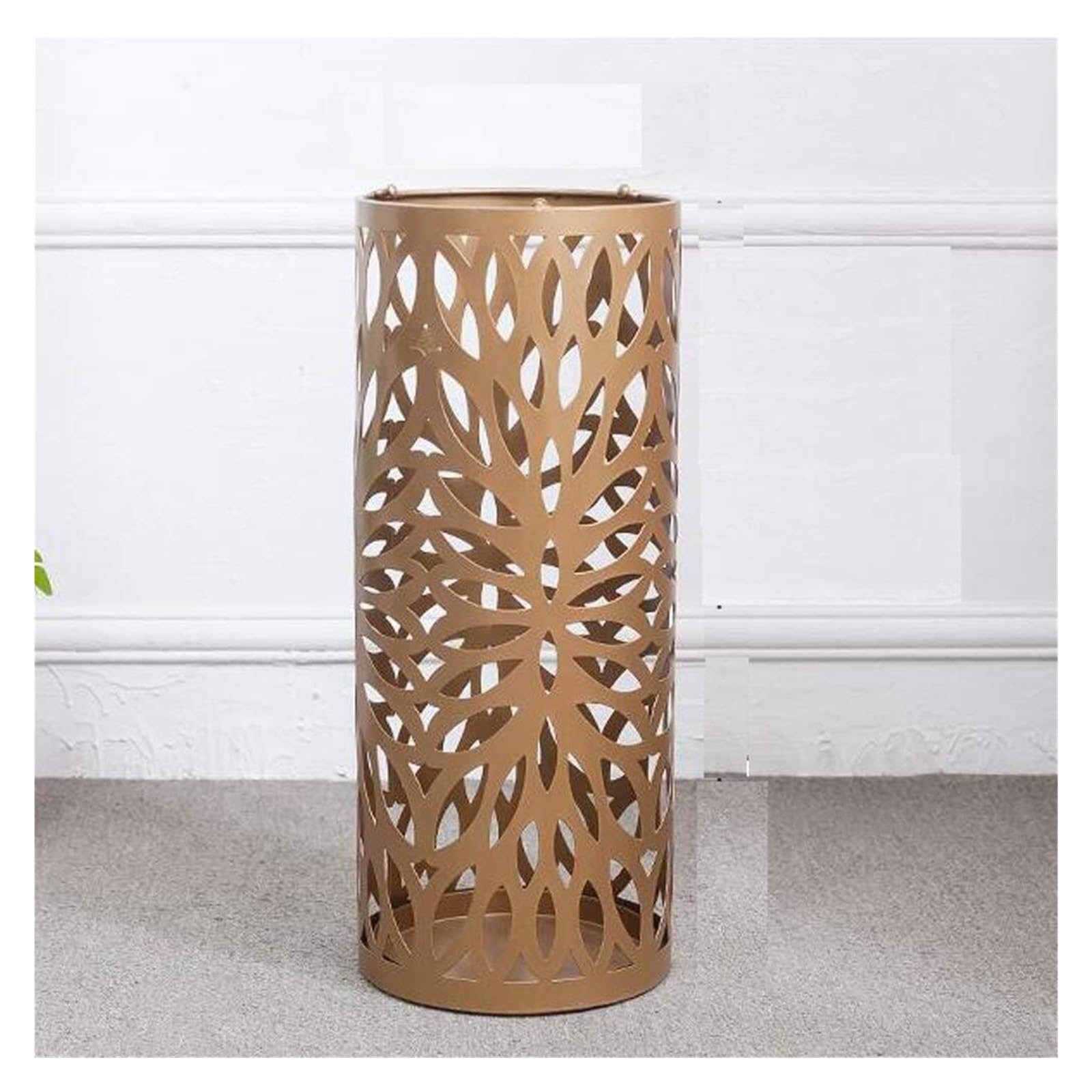 DFGHNBVC Iron Umbrella Stand - Art Carved Metal Holder For Indoor Storage, Decorative Umbrella Bucket For Homes Hotels, Stylish Household Umbrella Nizer