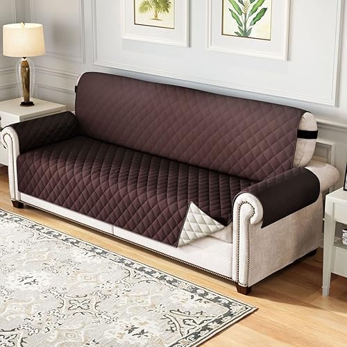 Miniatura 14 de Fundas de cojín impermeables para sillón reclinable, funda antideslizante para sofá de 1, 2, 3, 4 plazas, funda protectora para gatos y perros, Negro