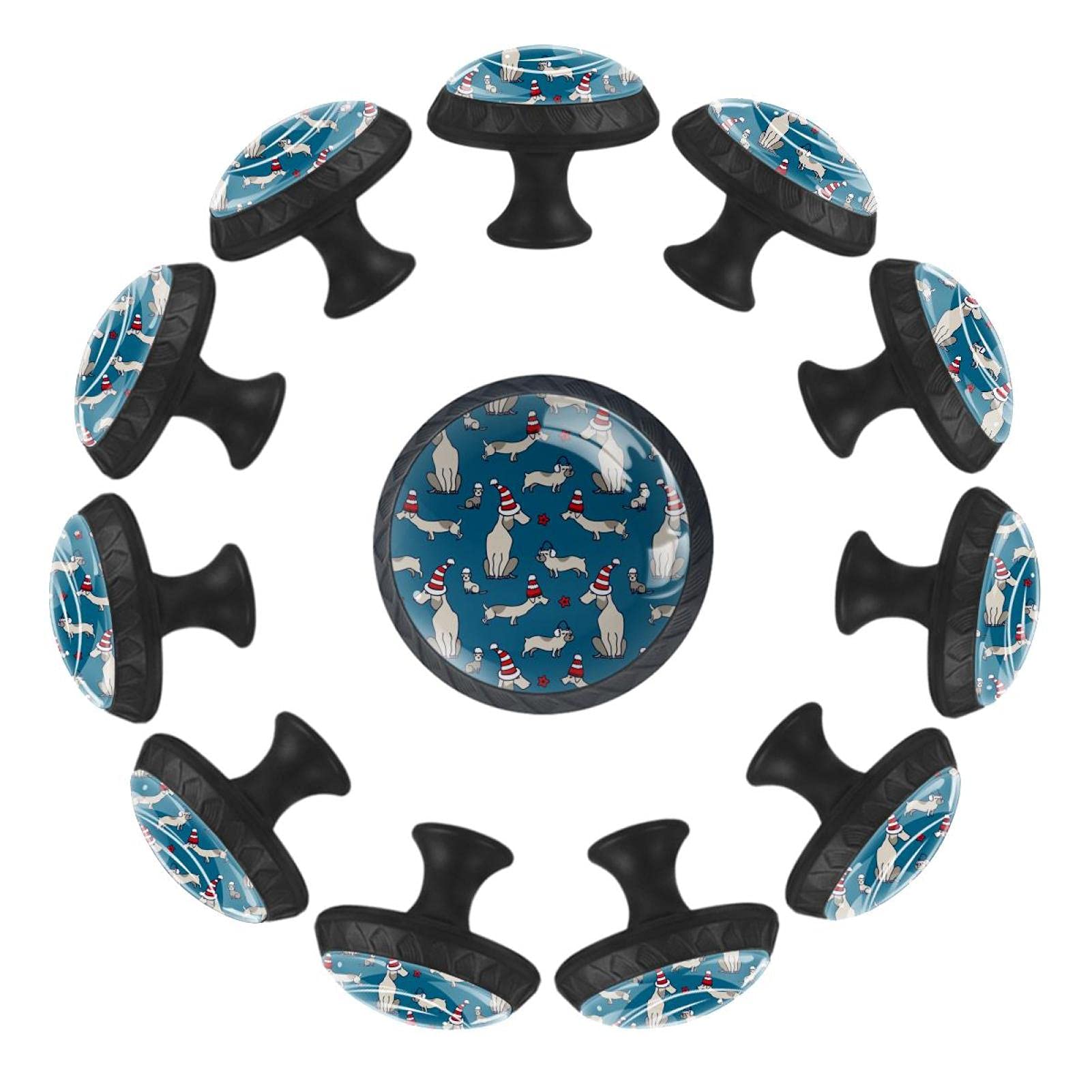 Boutons de tiroir teckel 35mm lot de 12 poignée commode crèche
