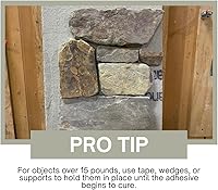 Vista 5 de Rapid Loc - Adhesivo de chapa de hormigón y chapa, adhesivo de chapa de piedra, exterior o interior, impermeable, ideal para piedra, azulejos