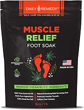 Muscle Relief Foot Soak with Epsom Salt, Made in USA, Soothe Tired Feet, Softens Calluses and Helps Athletes Foot 1lbs