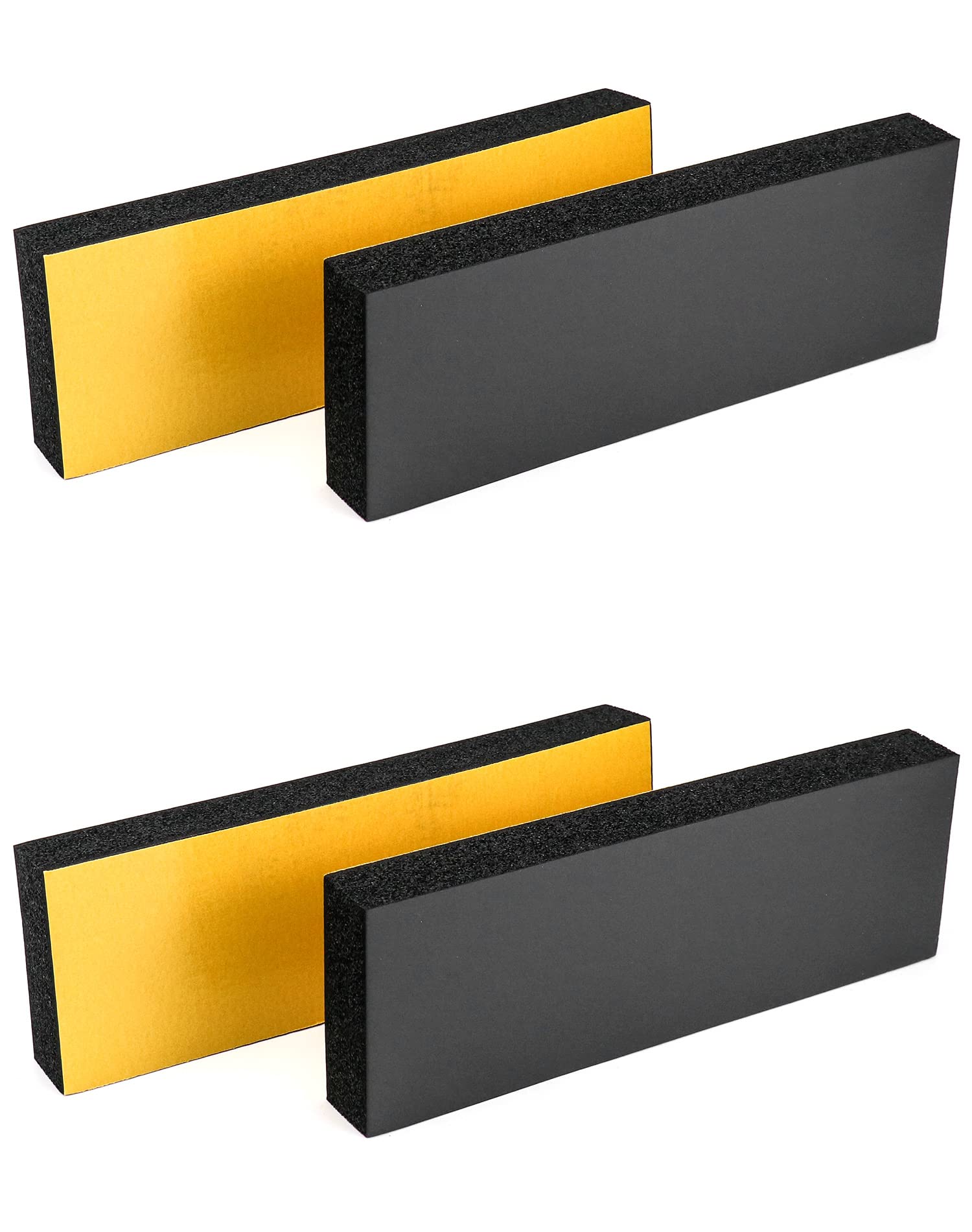 QWORK® bardzo gruba 3 cm ochrona ściany garażu samoprzylepna ochrona ściany drzwi samochodu 30 x 10 x 1,2 cm - 4 sztuki