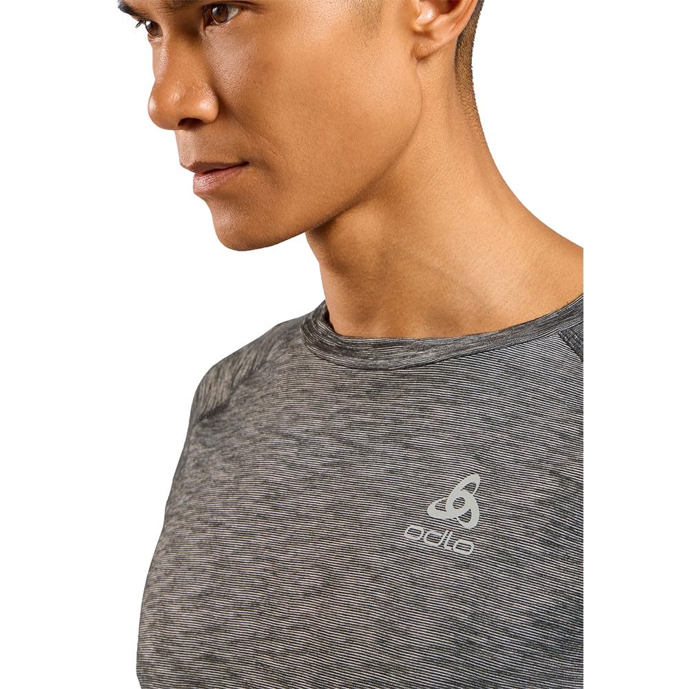 Odlo Herren X-Alp Pw 115 Longsleeve Laufbekleidung Laufshirt Grey Melange - Grau L