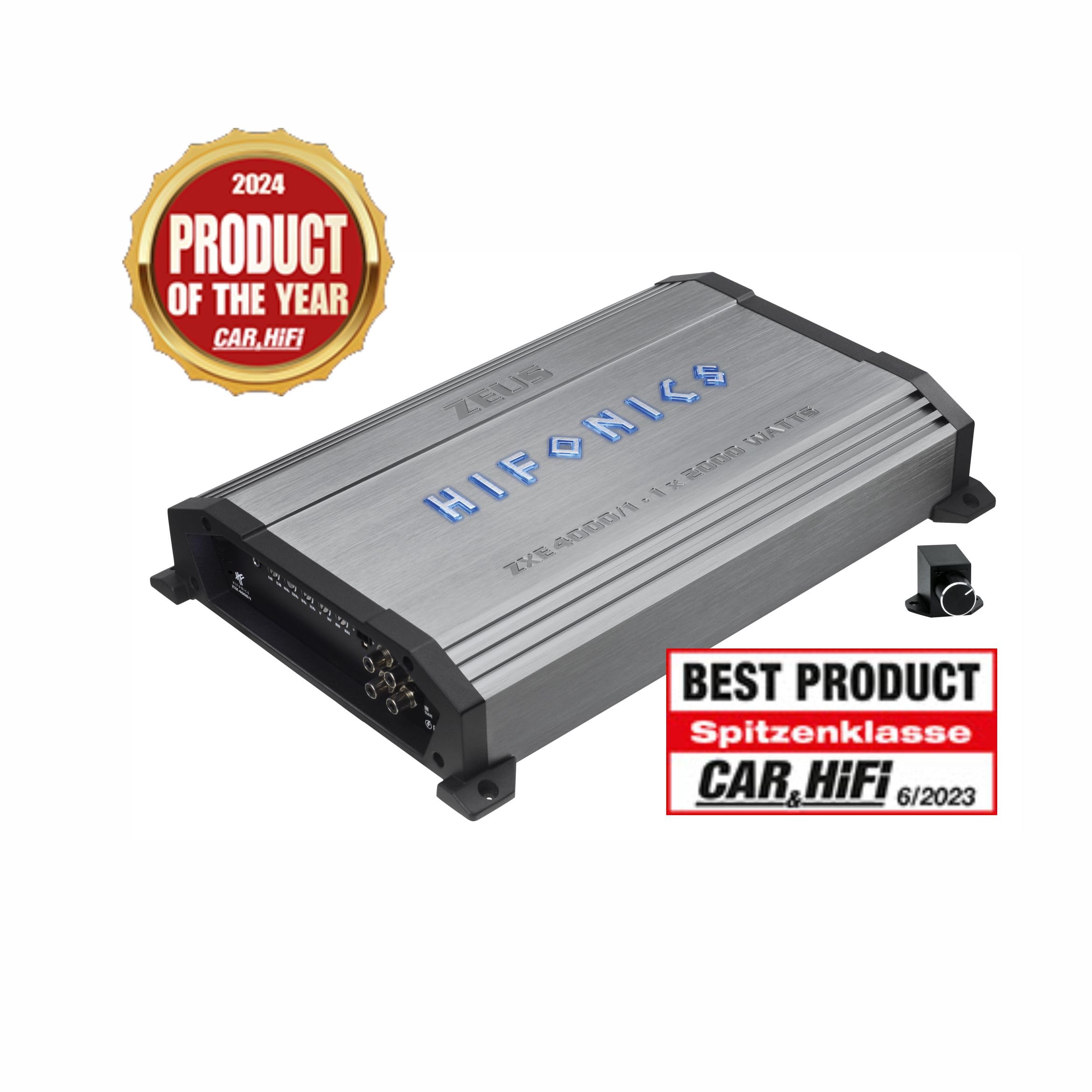 Hifonics ZXE 4000/1 - Amplificatore digitale mono, classe D, 2000 W RMS | ZEUS EVOLUTION SERIE