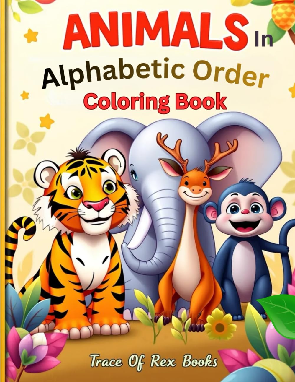 Animals in Alphabetic order Coloring Book