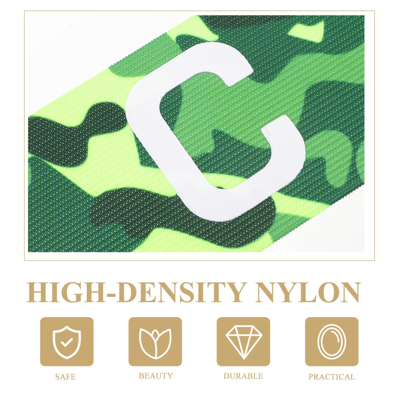 Toyvian Fascia da di Calcio Sport Canda del del Calcio Manica Fascia da Braccio per di Calcio Bracciali Captain Armband Elastico Bande Nylon