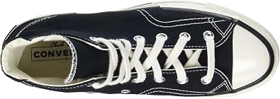 Converse Unisex Adults Chuck Taylor All-Star 70 Hi Plus Canvas Egret, Black, 41.5