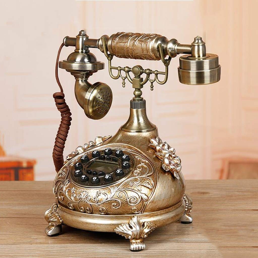 Obrotowy bezprzewodowy telefon w stylu retro, telefon stacjonarny, modny, kreatywny, obrotowy, zabytkowy telefon bezprzewodowy do dekoracji domu i przechowywania