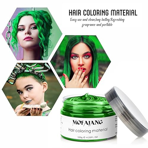 Miniatura 2 de ZENTANMEI Cera temporal para el cabello, color de cera para el cabello, 4.23 onzas, cada cera neutra para el cabello, barro, mate, definición de