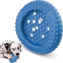 PcEoTllar Dog Toy, Chew Toy, Indestructible for Aggressive Chewing, Large and Medium Dogs, Natural Rubber, Robust Interactive Dog Toy for Dental Care and Fun, Blue