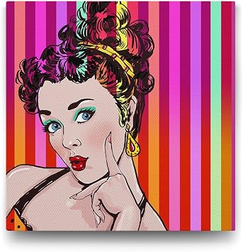 tabloshop Pin Up K z  Mucks Tablo - 50x50cm