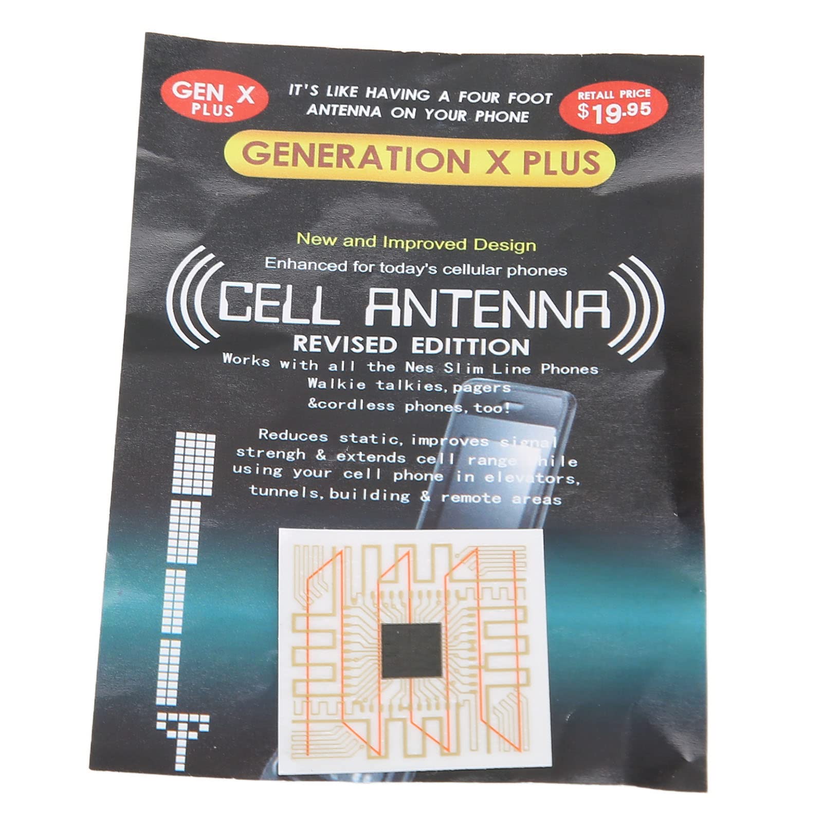 Autocollants de Signal de Téléphone Portable, Amplificateur d'antenne de Signal Améliorant Le Signal, PCB Léger Auto-adhésif 5 Pièces pour Ascenseurs pour Buzzers