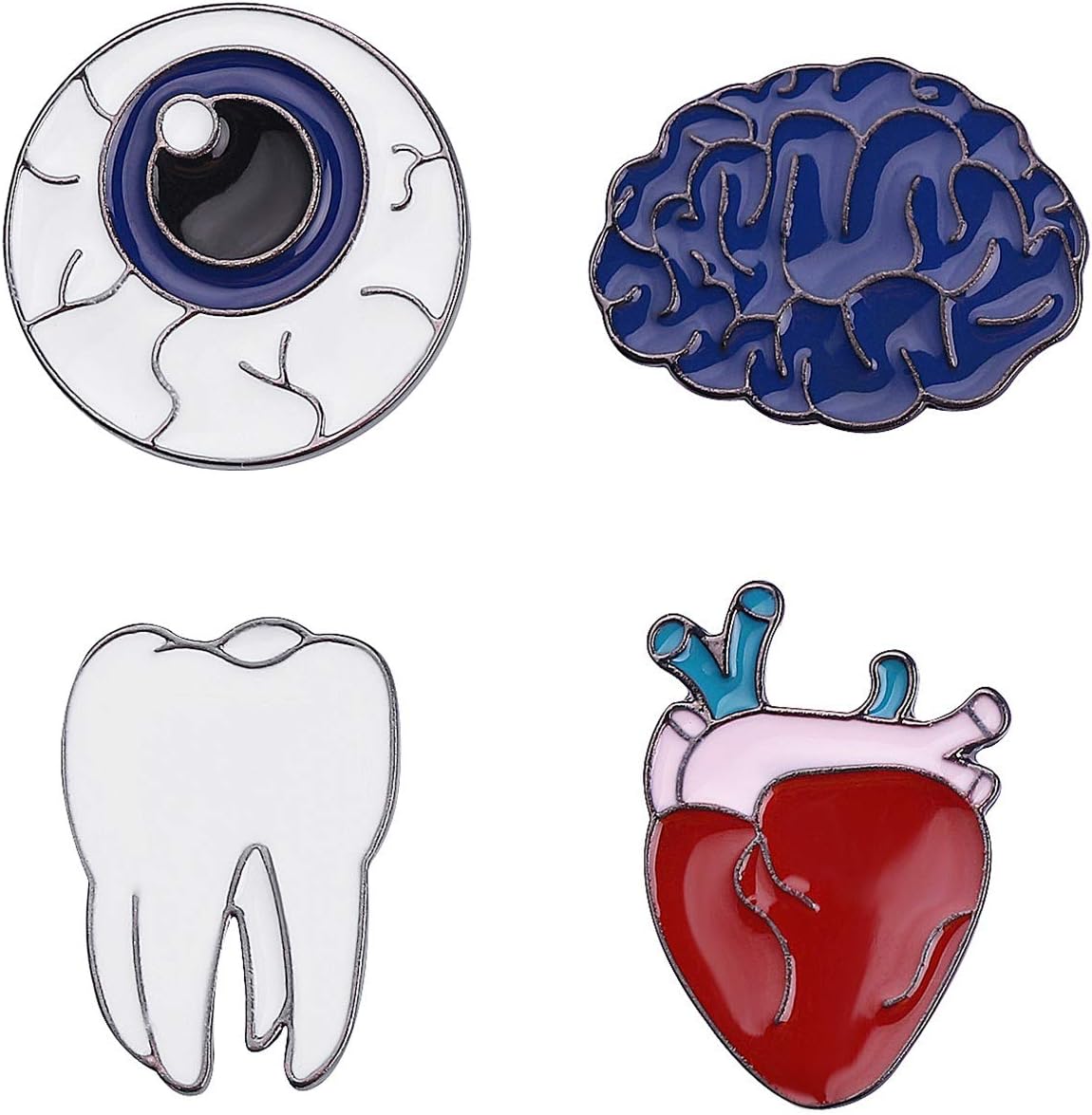 Enamel Brooch Set Cartoon Animal Space Brooch Backpack Jacket Cap Lapel Badge Pin for Clothes Bag Decoration Tee4