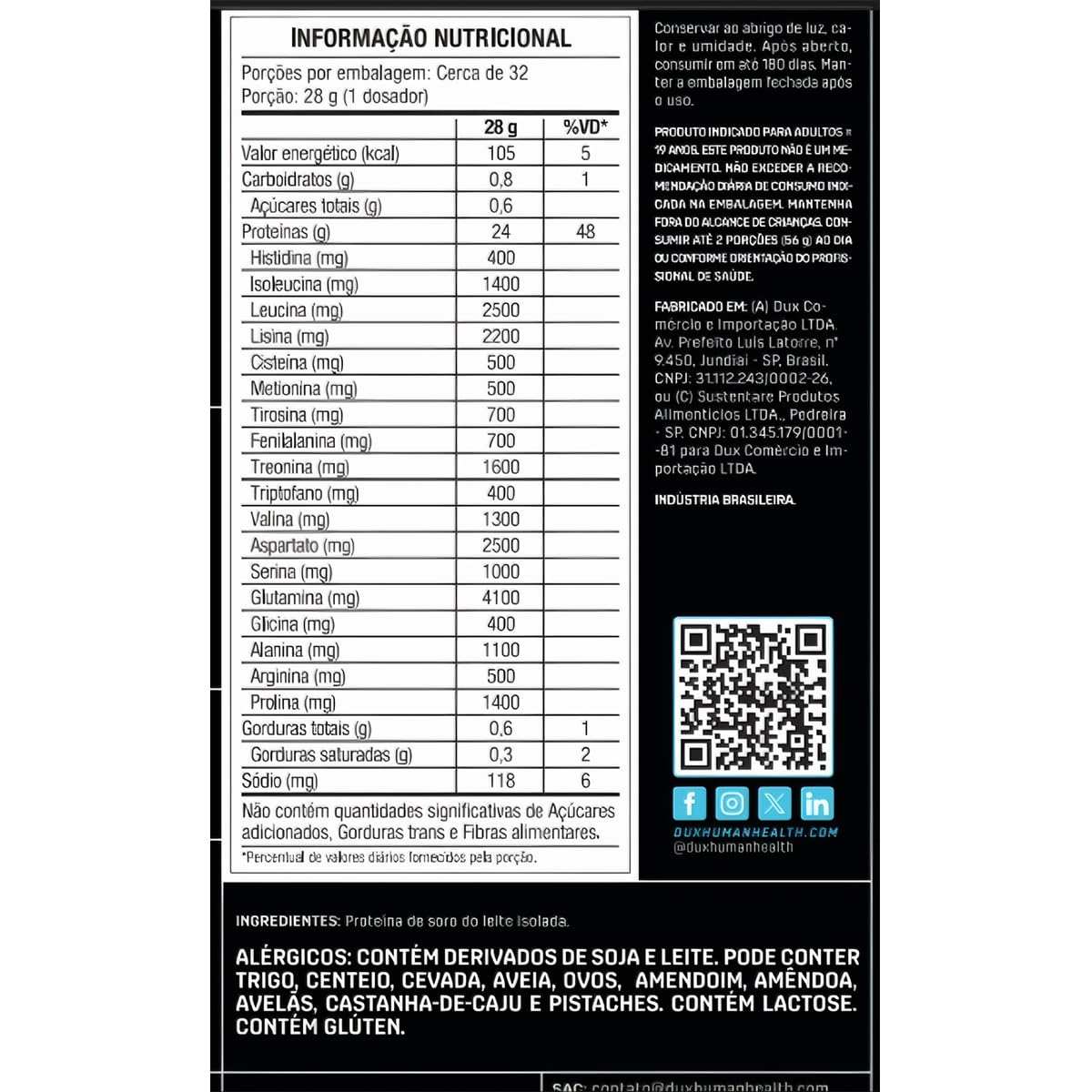 Kit 3 Whey Protein Isolado Dux Neutro 900g em promoção! Veja a oferta e mais achadinhos de Vitaminas & Suplementos 4 Hoje é o melhor dia para comprar Kit 3 Whey Protein Isolado Dux Neutro 900g com aquele preço maroto! Promoção! Aproveite a oferta! 4