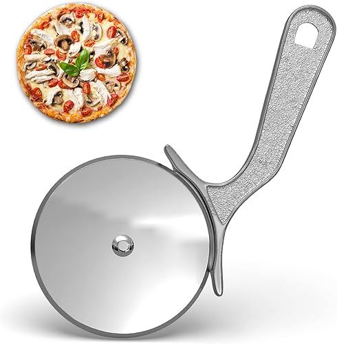 Miniatura 7 de Better Houseware Rueda profesional para cortar pizza de acero inoxidable, rueda cortadora de pizza de mano, herramientas de pizza de cocina, rueda