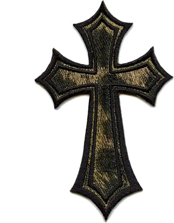Cheetah Y2k Cross Patch Animal Print Aesthetic Embroidered Applique Iron on