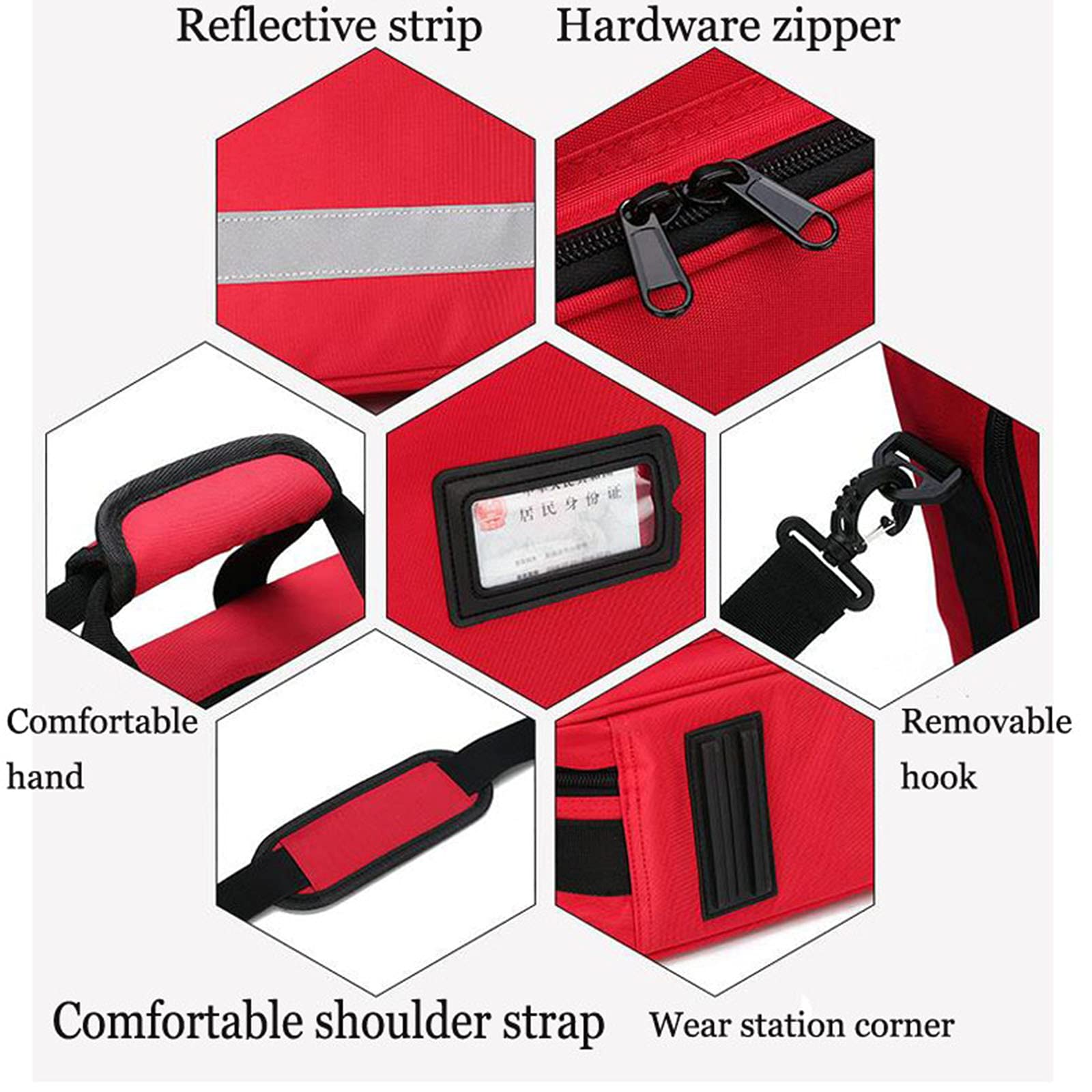 Mochila Botiquín de Primeros auxilio– De Emergencia Ideal para Actividades Al Aire Libre, Bicicleta, Camping, Viajes, Deportes,Mochila De Primeros Auxilios(Solo Bolsa)