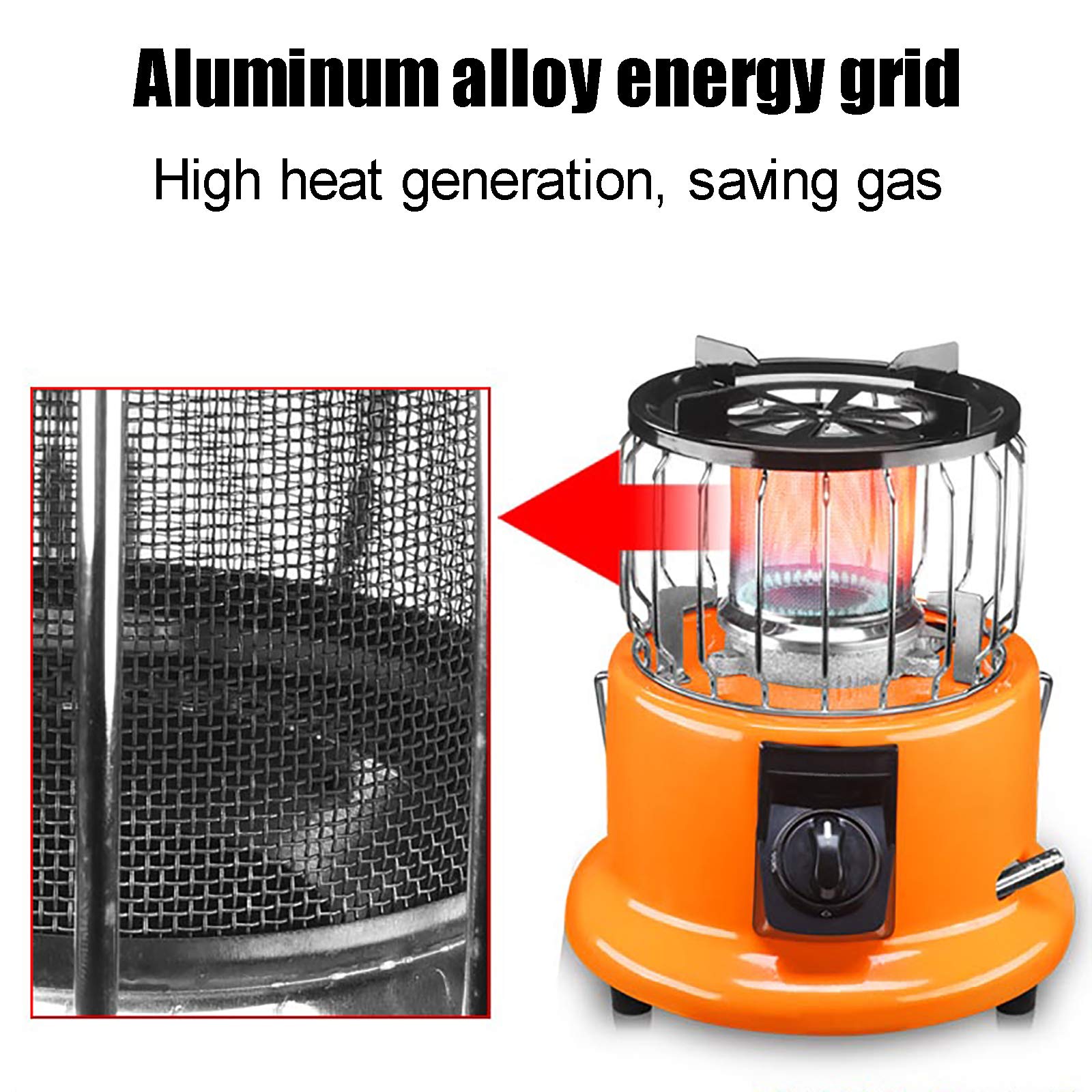 fungo riscaldante per esterno Riscaldatore Multifunzione Per Patio, Riscaldatore Portatile A Gas Propano Per Esterni, Tubo Da 2 M, Manopola Di Regolazione Continua, Per Riscaldamento Esterno Interno