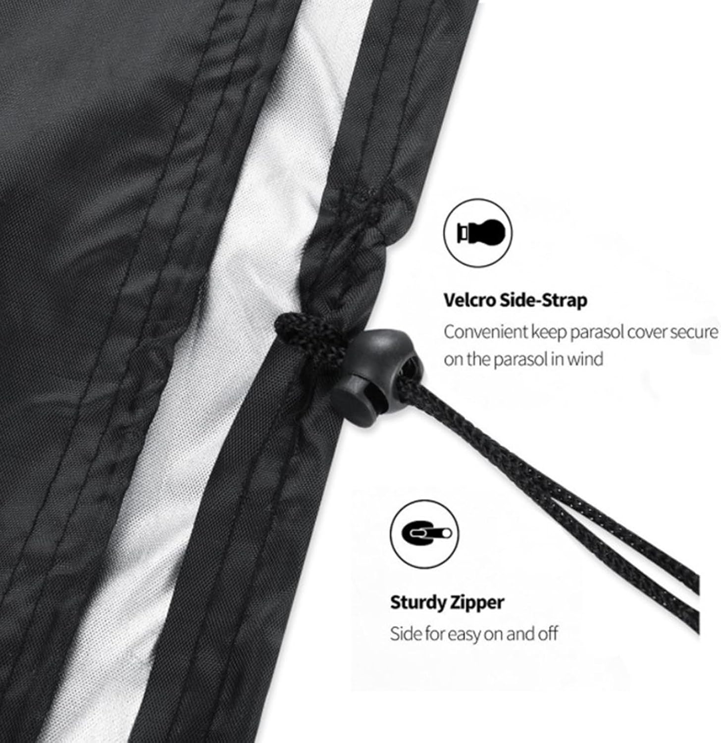 Lawn Tractor Cover Waterproof Riding Lawn Mower Cover Heavy Duty 210D Polyester Oxford Covers Against Water UV Dust Dirt Wind for Outdoor Lawn Mower Storage ,183*137*117cm,Black