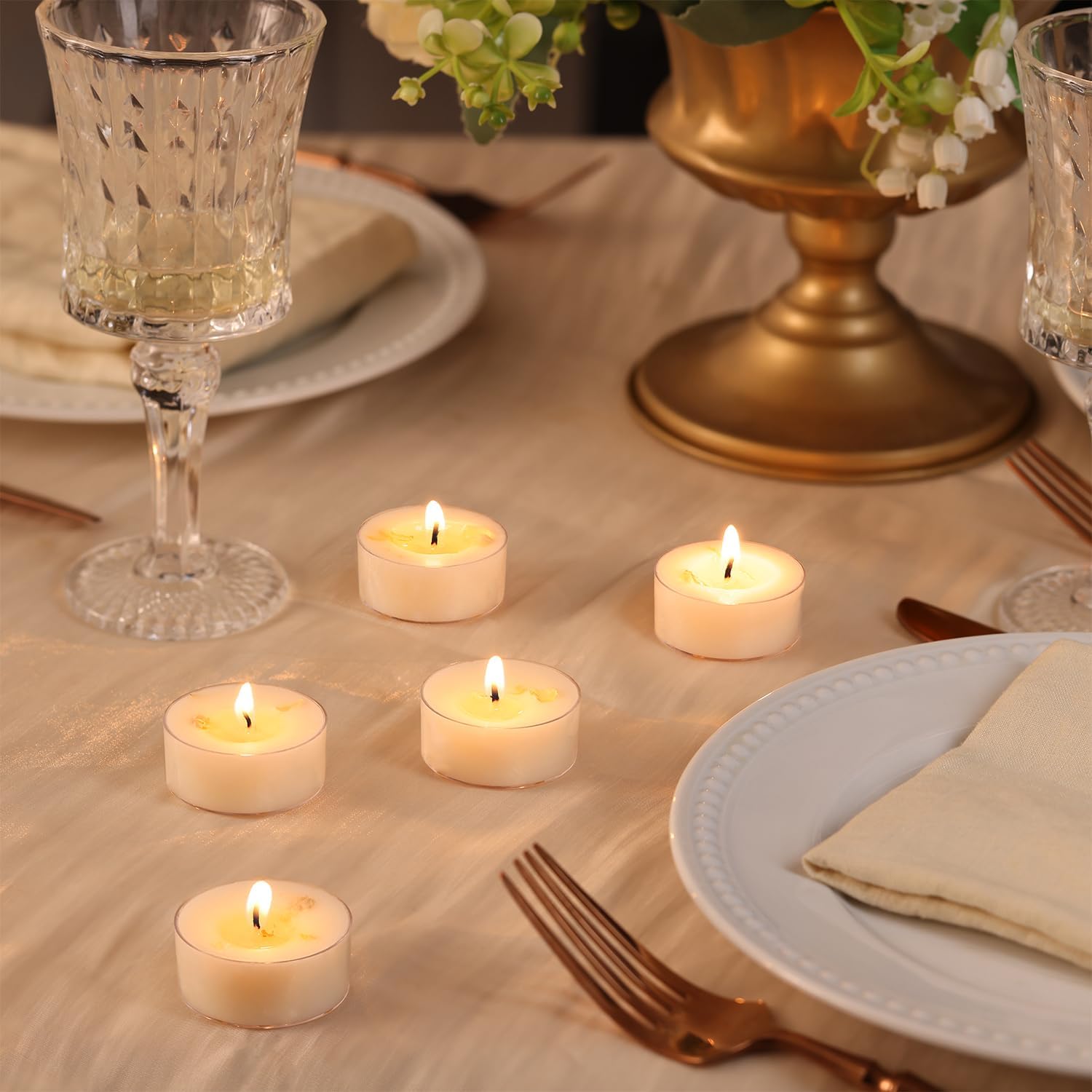 Jasmine Scented Tealight Candles 48 Pack