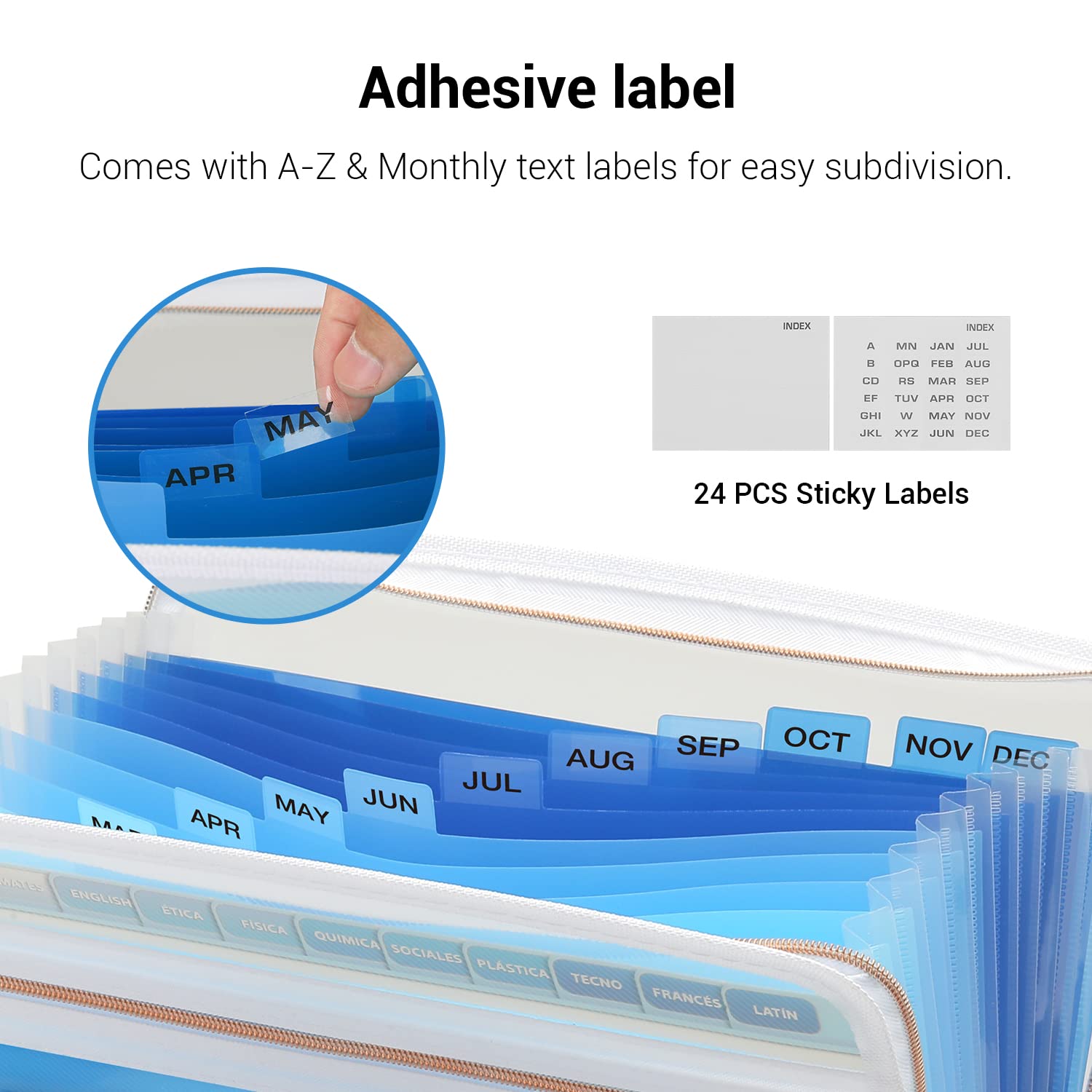 新品未開封 WHAT WE WANT WWW_EXTENSIONTABLE Amazon.com : Mukawa 13 Pocket Zippered Expanding File Folder