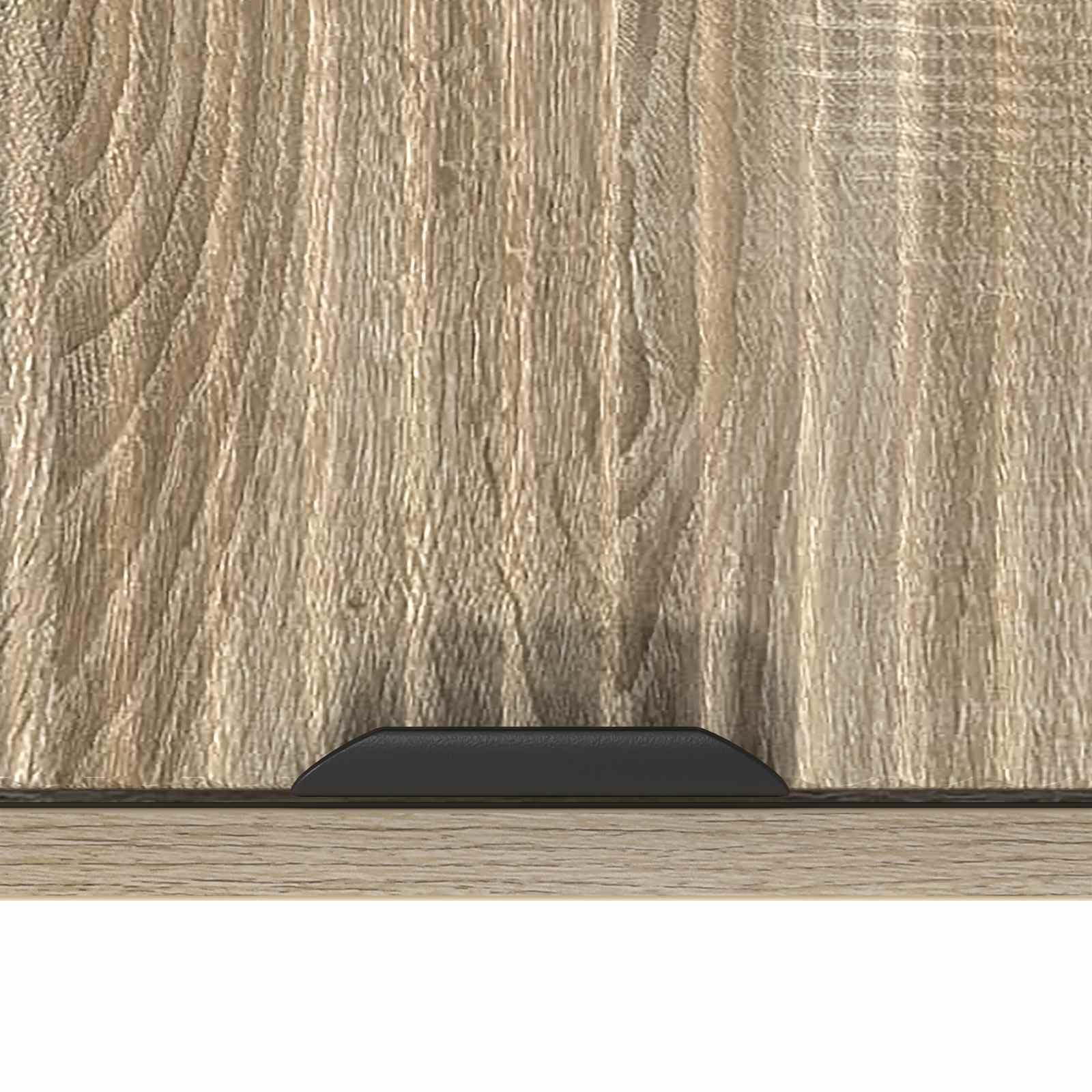 vidaXL Badezimmerschrank Wandmontiert Sonoma-Eiche 39 x 23,5 x 65 cm, Moderner Badezimmerschrank, rechteckige Wandablage, aus Holz, platzsparendes Design, praktisch und kompakt