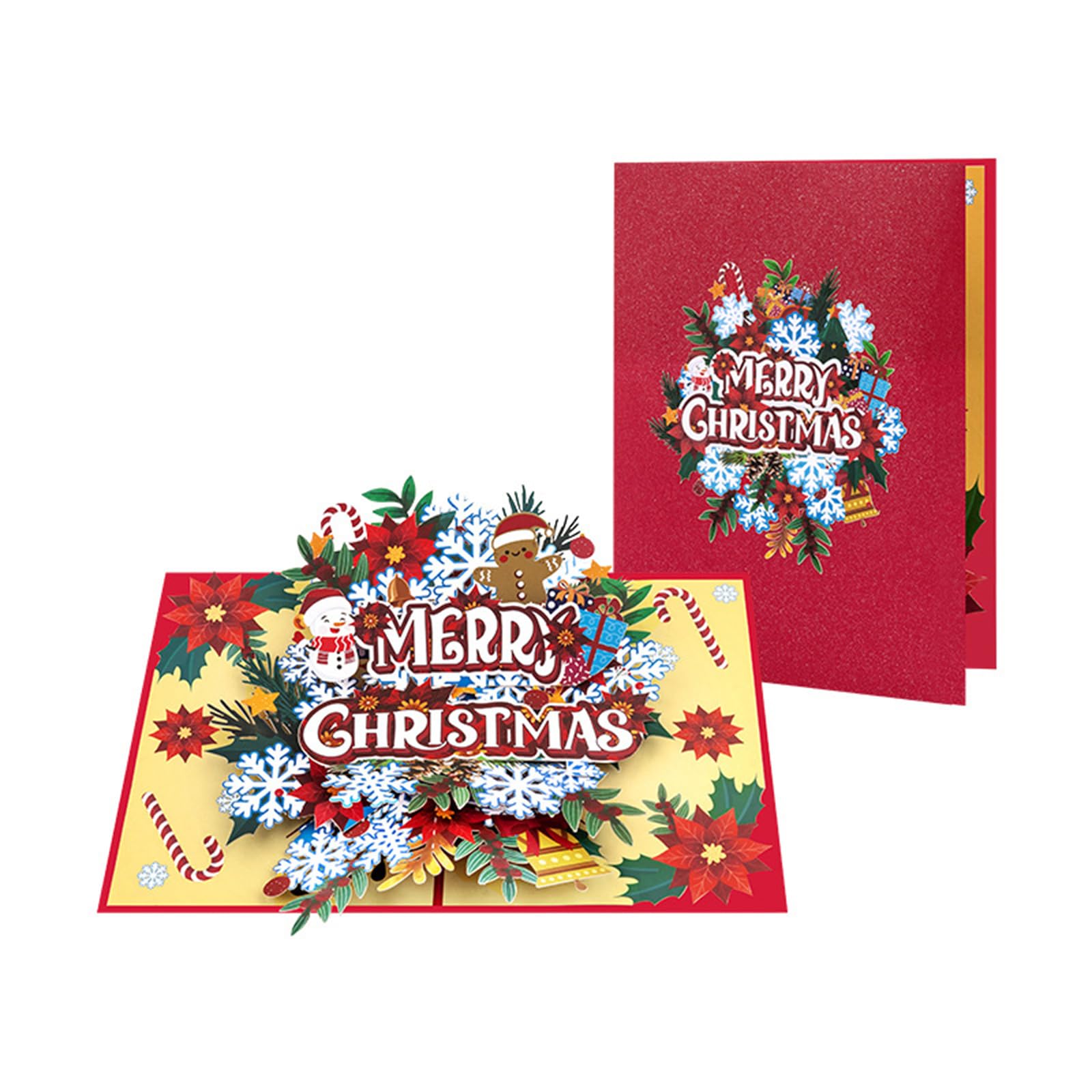 Kalttoy Dimensional Pine Tree Popup Card with Envelope Festive Decoration & Greeting Card for Christmas Celebrations Christmas Cards