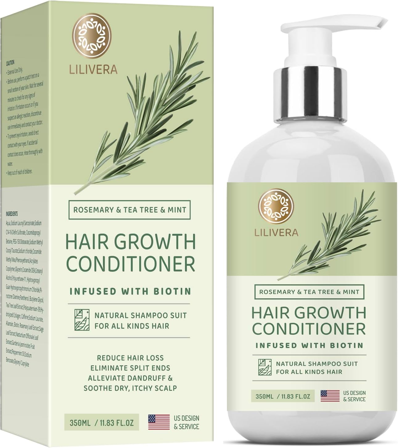 Rosemary Hair Growth Conditioner, 11.8 Fl Oz (Pack of 1), white1