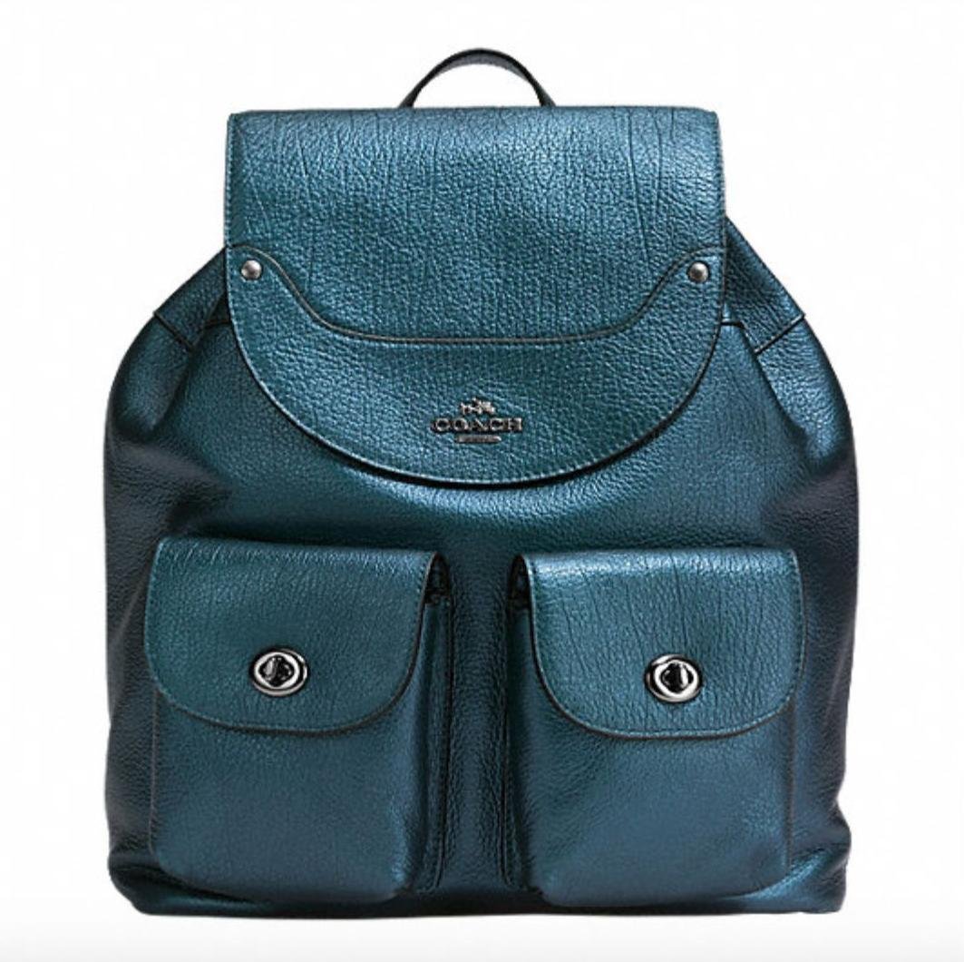 Coach Mickie Backpack In Grain Leather Antique Nickel  display picture 2