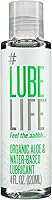 Vista 1 de LubeLife Lubricante orgánico a base de aloe y agua, lubricante personal para mujeres, hombres y parejas, compatible con juguetes y condones